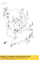 1785105H00, Suzuki, tuyau, radiateur i suzuki an 400 2007 2008, Nouveau