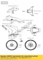 560540716, Kawasaki, marque, couvercle du réservoir de carburant, zx- zx100 kawasaki zx 1000 2011, Nouveau