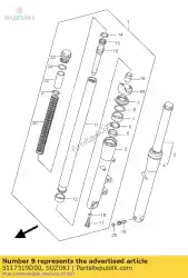 Ici, vous pouvez commander le joint, poussière auprès de Suzuki , avec le numéro de pièce 5117319D00: