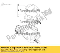 Tutaj możesz zamówić coperchio superiore gr. Strumenti od Piaggio Group , z numerem części 639277: