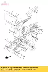 Here you can order the shaft, pivot from Yamaha, with part number 5PX221410000: