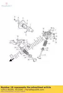 suzuki 1291138200 válvula, entrada - Lado inferior