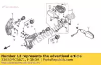 33650MCB671, Honda, winker assy., l. rr. honda xl transalp v xl650v 650 , Nouveau