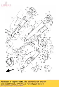 yamaha 5YU216690000 selo - Lado inferior