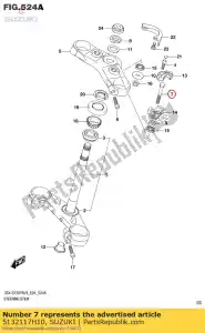 suzuki 5132117H10 bolt - Bottom side