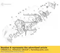 CM006312, Piaggio Group, pakowanie klapowe aprilia piaggio  amico beverly bv gulliver habana mojito mojito custom scarabeo sr zapm69 zapm69300, zapm69400 zapma20s zapma210 zapma2100 zapma2200 zapmd2100 zapmd220,  zapmd2200 50 100 125 150 300 350 400 1992 1993 1994 1995 1996 1997 1998 1999 2000 200, Nowy