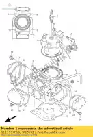 1111137F10, Suzuki, head,cylinder suzuki rm 250 2002, New