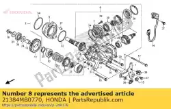 Aqui você pode pedir o calço, eixo transversal (0,55) em Honda , com o número da peça 21384MB0770: