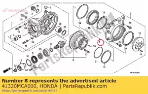 Honda 41320MCA000 cover sub assy., final ge - Lado inferior