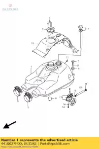 suzuki 4410027H00 tanque de combustible - Lado inferior