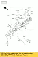 430601100, Kawasaki, freno de tubería, fr klx650-d1 kawasaki d klx 125 300 650 1996 1997 1998 1999 2000 2001 2002 2003, Nuevo