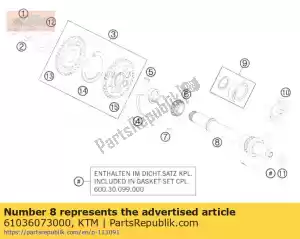 ktm 61036073000 wa?ek rozrz?du zaworowy kpl. - Dół