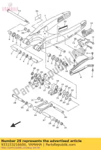 yamaha 933153216600 lager - Onderkant