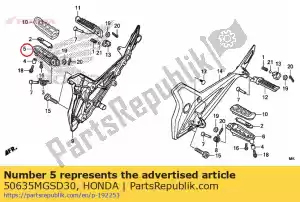 honda 50635MGSD30 bras, r. étape principale - La partie au fond