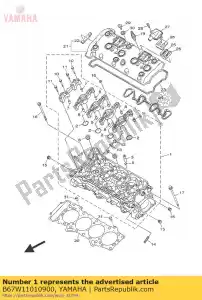 yamaha B67W11010900 culasse assy - La partie au fond