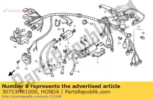 honda 30753MR1000 cap assy. 3, high tension - Bottom side