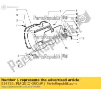 014726, Piaggio Group, parafuso vespa px vespa px zapm74100, zapm74101 zapm74200, zapm743d 125 150 200 1985 1992 2007 2008 2011 2016 2017 2018, Novo