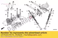 14751KCY670, Honda, resorte, válvula exterior honda  trx xr 400 650 680 700 1996 1997 1998 1999 2000 2001 2002 2003 2004 2005 2006 2007 2008 2009 2010 2012 2017 2018 2019 2020, Nuevo