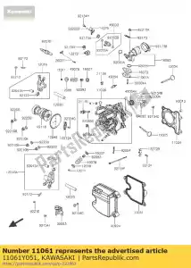 Kawasaki 11061Y051 uszczelka pokrywy g?owicy cylindrów - Dół