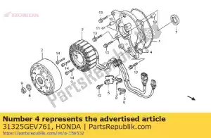 Honda 31325GEV761 base do estator - Lado inferior