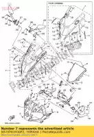 BS7XF83F00P2, Yamaha, body cowling sub a yamaha  320 2019, New