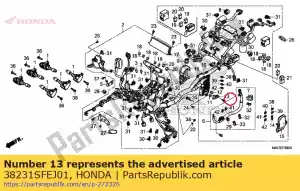Honda 38231SFEJ01 fuse a, multi block (120a - Bottom side