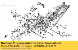 Aqui você pode pedir o colarinho, r. Fr. Motor han em Honda , com o número da peça 50353MBL610:
