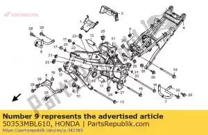 Honda 50353MBL610 colarinho, r. fr. motor han - Lado inferior