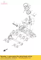 2CR114001000, Yamaha, conjunto virabrequim yamaha  yfz r yzf r 1000 2016 2017 2018 2019, Novo