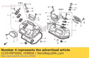 Honda 12351MF5000 os?ona, uchwyt do regulacji popychacza - Dół