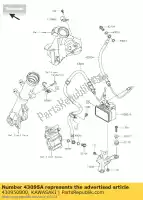 430950800, Kawasaki, Tubo-freno, fr m / cilindro kawasaki z  sl abs br250 f e z250sl 250 , Nuovo