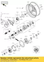 410360679, Kawasaki, hub-assy, ??rr zx1000nff kawasaki h2 h2r 1000 2015 2016, Nieuw