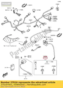 Kawasaki 27016Y001 switch-assy-ignition - Lado inferior