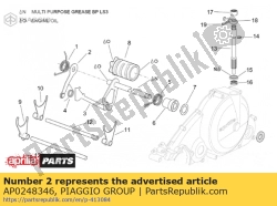 Aprilia AP0248346, Index assy. levier, OEM: Aprilia AP0248346