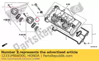 12331MBW000, Honda, pokrywa, zawór kontaktronowy honda cbr  fa f rr rossi fr sport fs rra fireblade cb hornet hannspree f2 cbr600f cbr900rr cbr600fr cbr600fs cb900f cbr600rr cbr600ra 600 900 , Nowy