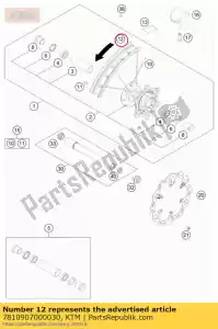 ktm 7810907000030 cerchio anteriore 1,6x21 'nero - Il fondo