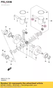 suzuki 0938114001 circlip - Bottom side