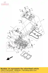 yamaha 1WS111810000 gasket, cylinder head 1 - Bottom side