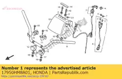 kabelcomp., choke van Honda, met onderdeel nummer 17950HM8A01, bestel je hier online: