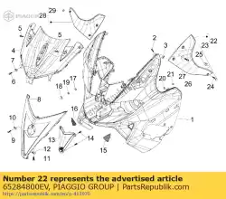 Qui puoi ordinare protezione mano sinistra coperchio da Piaggio Group , con numero parte 65284800EV: