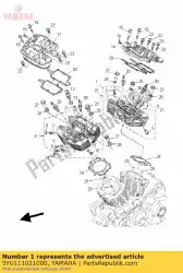 Qui puoi ordinare testata cilindro da Yamaha , con numero parte 5YU111021000: