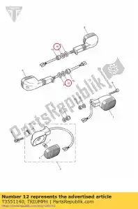 triumph T3551140 ring getand slot m10 - Onderkant