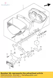 Suzuki 3365201D20 coxim traseiro co - Lado inferior