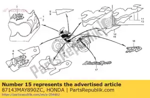 Honda 87143MAY890ZC stripe c, l. fuel tank (# - Bottom side