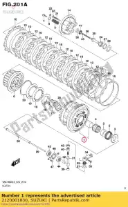 suzuki 2120001830 tandwielset, primar - Onderkant