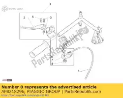 Qui puoi ordinare leva freno posteriore completa da Piaggio Group , con numero parte AP8218296: