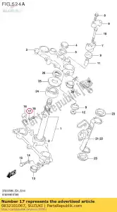 suzuki 0832101067 sluitring, slot - Onderkant