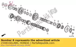 versnelling, c-3 25t van Honda, met onderdeel nummer 23481GELA80, bestel je hier online:
