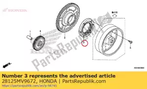 honda 28125MV9672 buitenste comp., startkoppeling - Onderkant