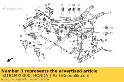 Ici, vous pouvez commander le aucune description disponible pour le moment auprès de Honda , avec le numéro de pièce 50181MZ0000: